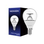 Noxion Lucent Lustre LED E14 Ball Clear 5.5W 470lm - 822-827 Dim To Warm | Dimmable - Replaces 40W