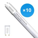 Multipack 10x Noxion LED Tube T8 Avant Extreme (EM/Mains) Ultra Output 17W 2700lm - 830 Warm White | 120cm - Replaces 36W