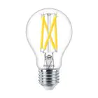 Philips Master LED E27 Pear Filament Clear 7.2W 1055lm - 922-927 Dim To Warm | Best Colour Rendering - Dimmable - Replaces 75W